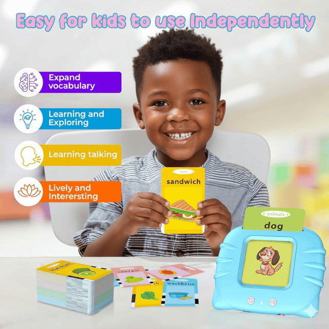 Talking Flash Cards for Toddlers with 224 Easy Words - View 5