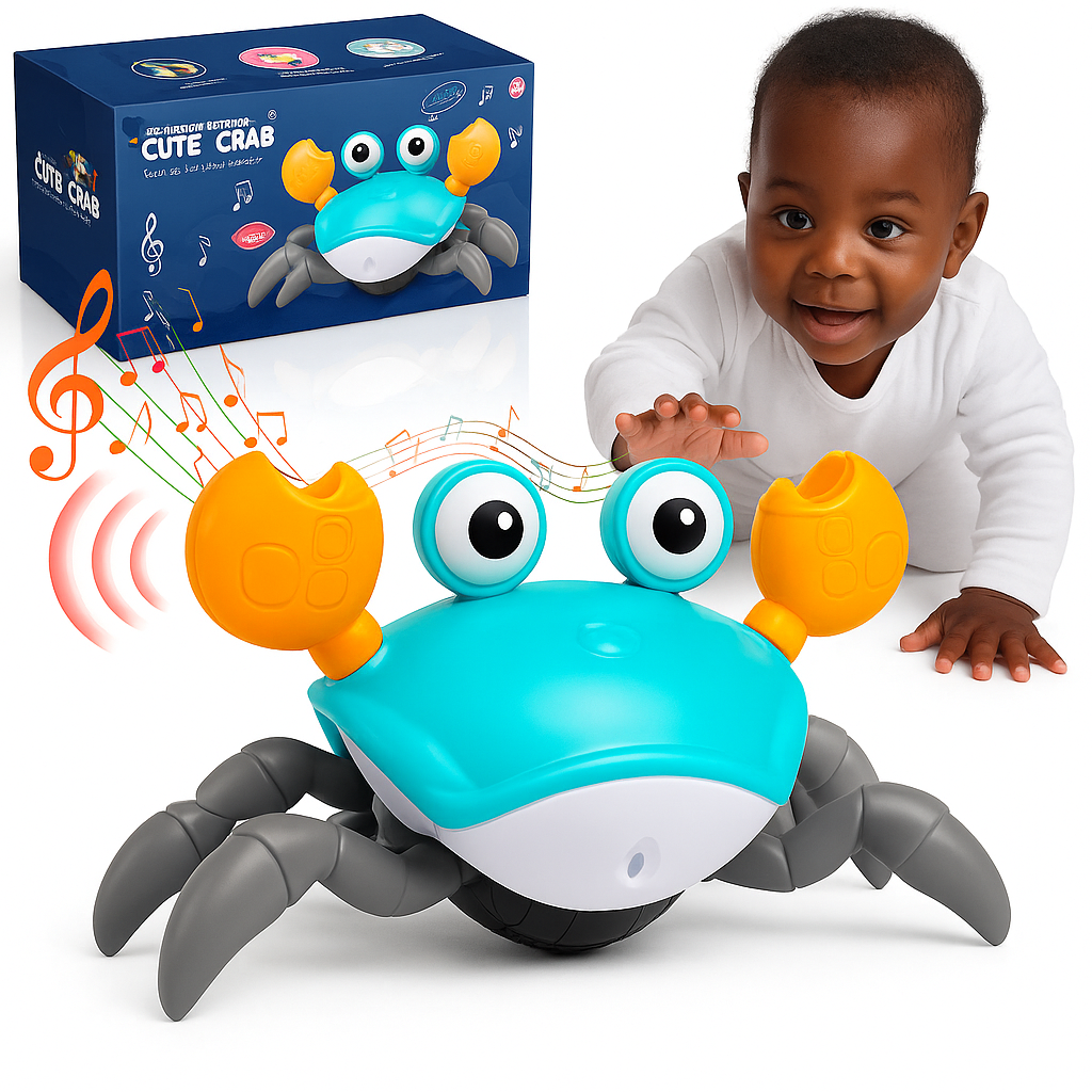 Rechargeable Crawling Crab Toy for Babies