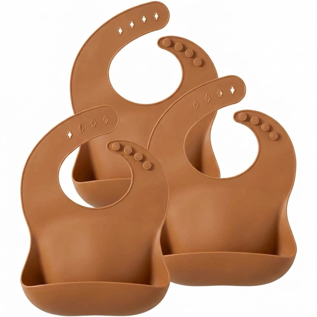 Silicone Baby Bib 3-Pack